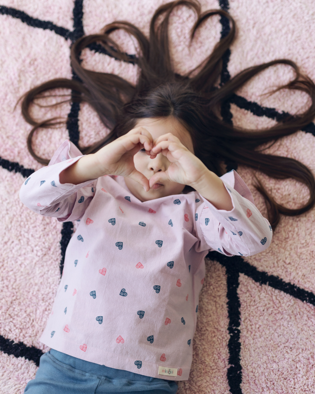 Girls' Legging & Top Set - Pink/Blue - Image 3