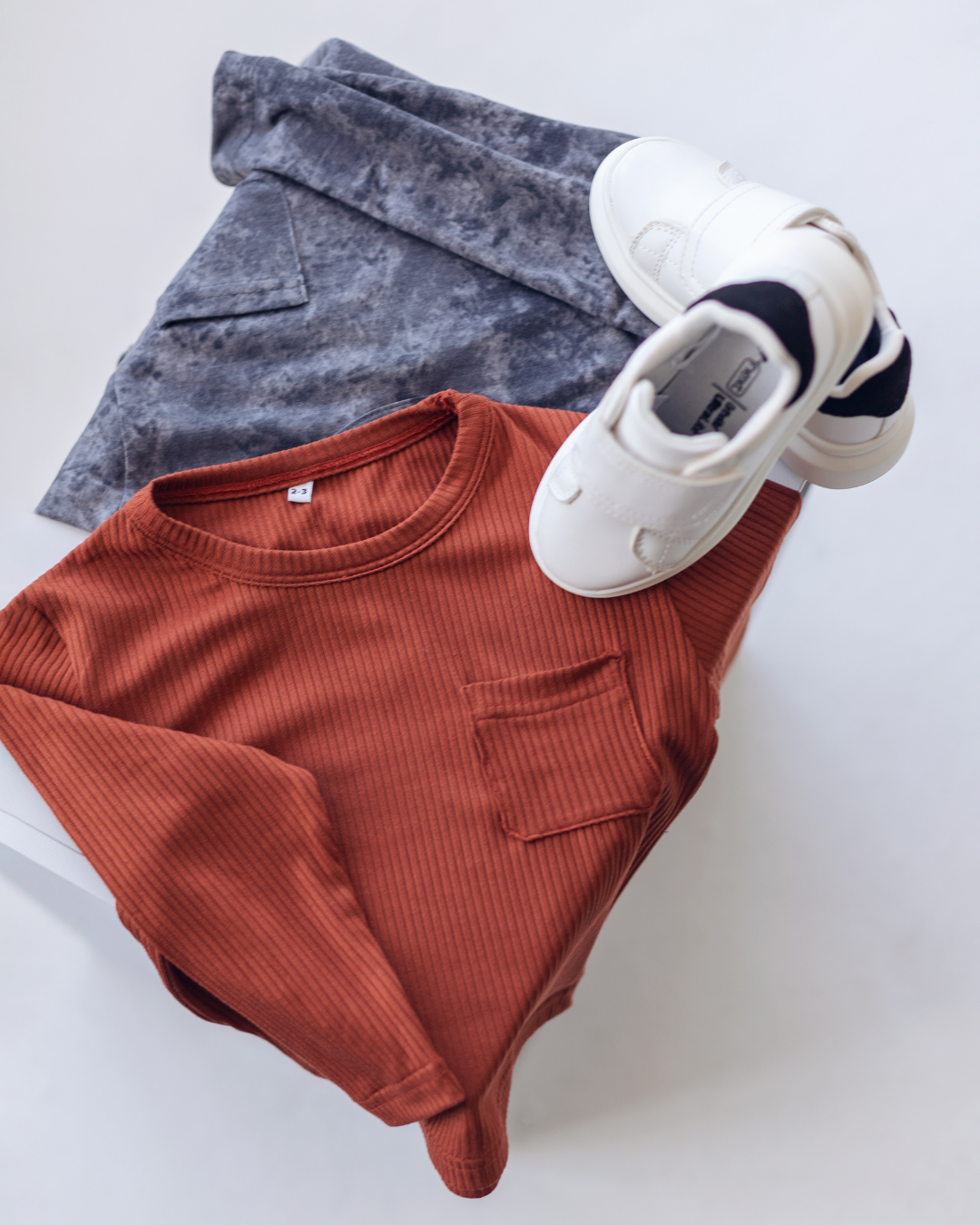 Long Sleeved Grey Tie Dye Tee - Image 2