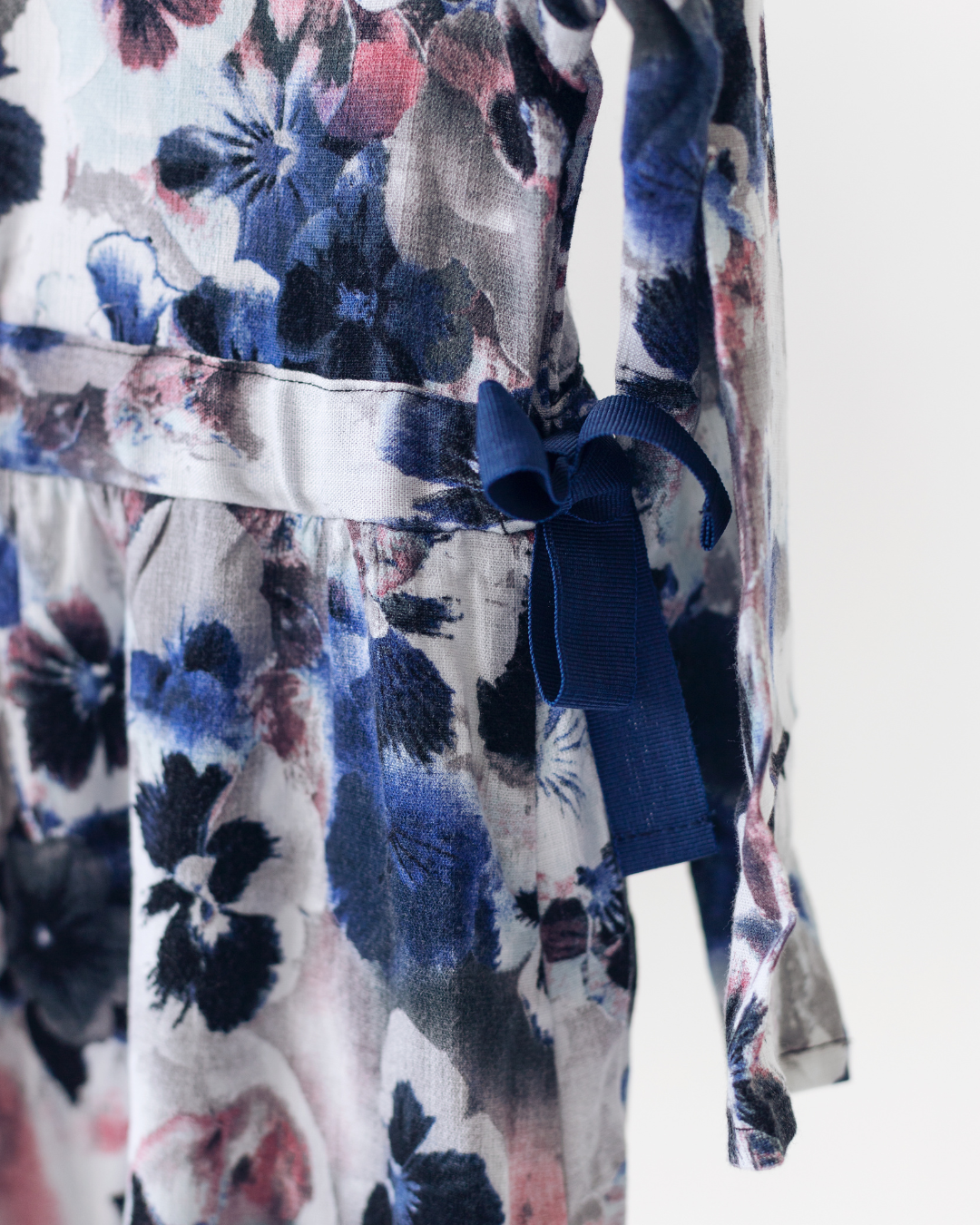 Girls' Floral Drawstring Dress - Image 2