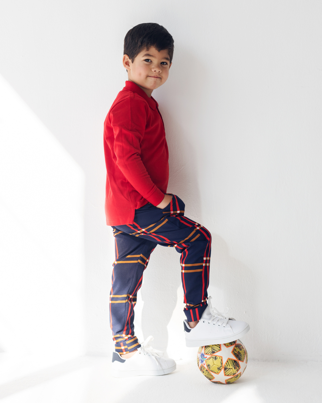 Boys Checkered Jogger