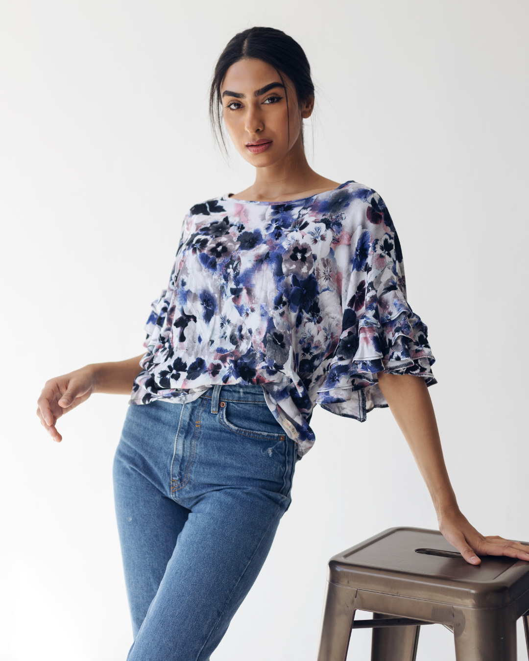 Ladies Ruffle Blouse - Image 2