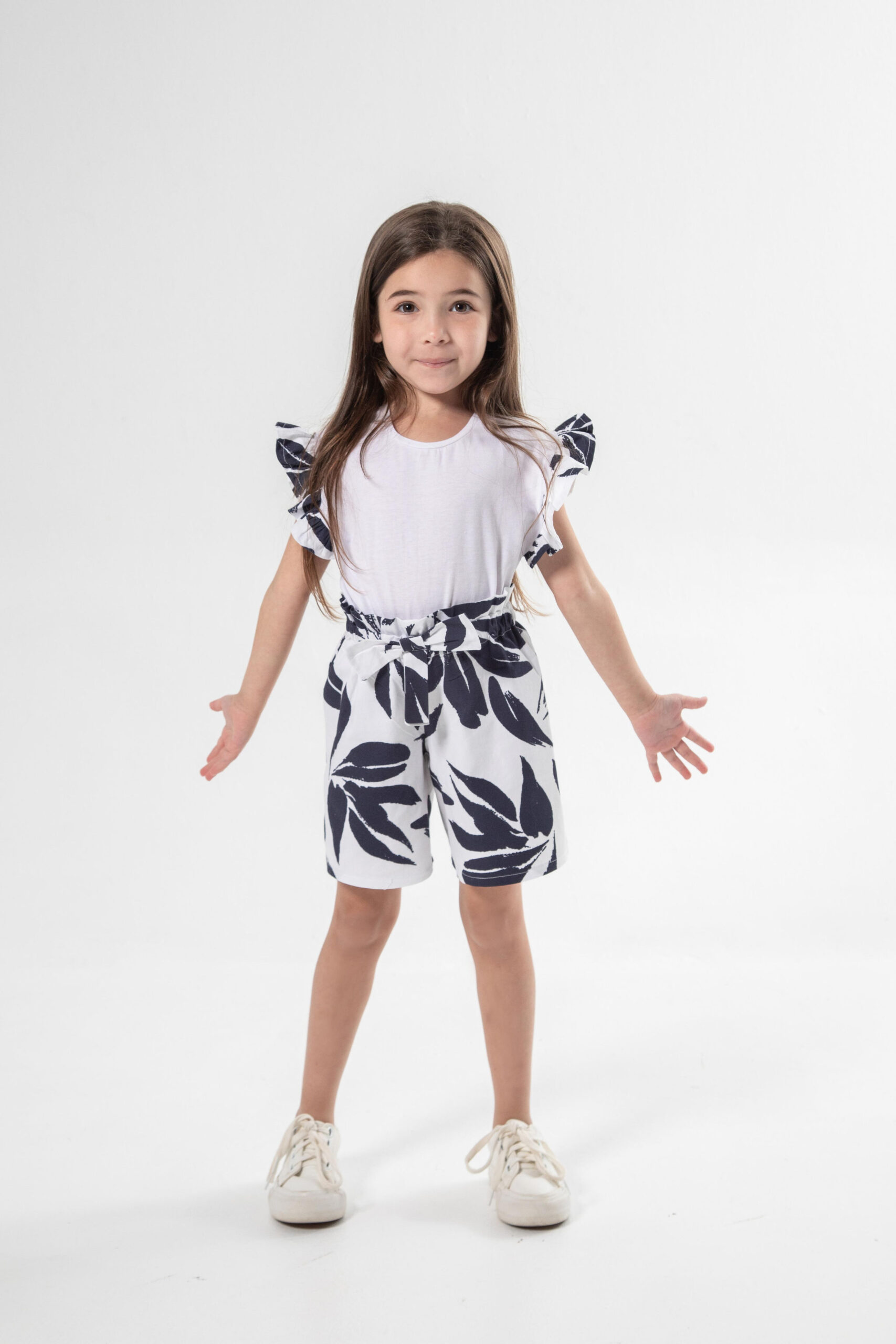 Paperbag Shorts & Boxy Tee Set