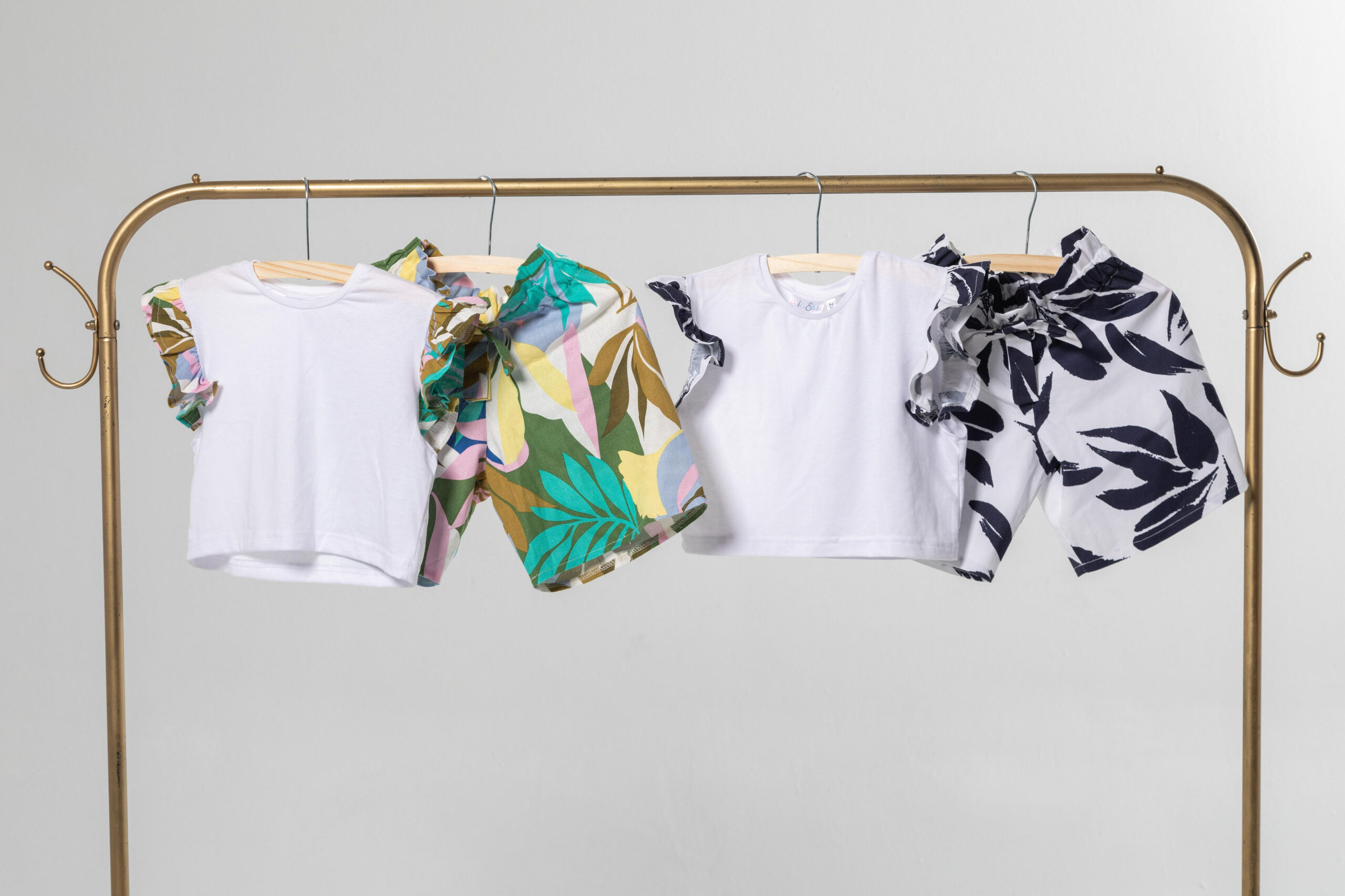 Paperbag Shorts & Boxy Tee Set - Image 2