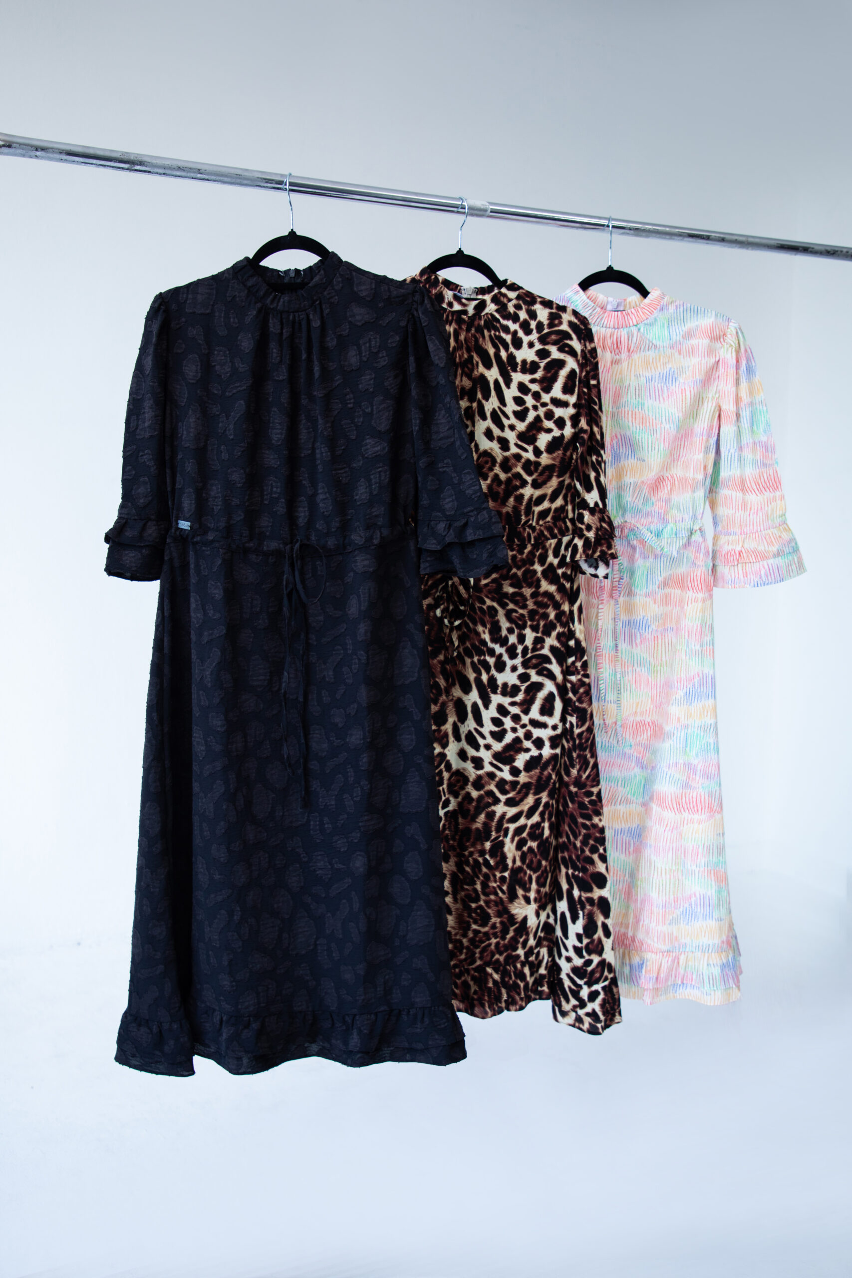 Ladies Midi Ruffle Dress - Image 8